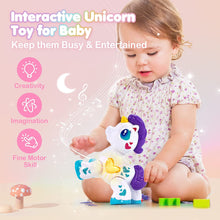 Laden Sie das Bild in den Galerie-Viewer, Toddler Girl Toys Unicorn Toy for 1 Year Old Girl
