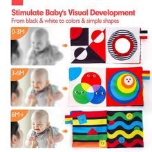 Carica l&#39;immagine nel visualizzatore Galleria, Visual Stimulation Black and White Baby Books 0-6 Months
