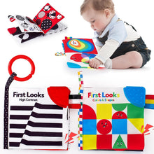 Load image into Gallery viewer, Visual Stimulation Black and White Baby Books 0-6 Months
