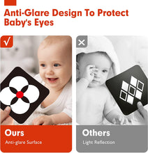 Cargar imagen en el visor de la Galería, High Contrast Baby Flashcards Balck and White Baby Cards 0-6 Months
