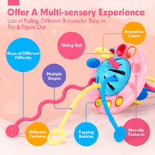Carica l&#39;immagine nel visualizzatore Galleria, Montessori Toys for 1 Year Old Girl Silicone Pull String Baby Toys
