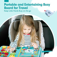 Cargar imagen en el visor de la Galería, 9 in 1 Montessori Busy Board for Toddlers - Farm Animal Theme
