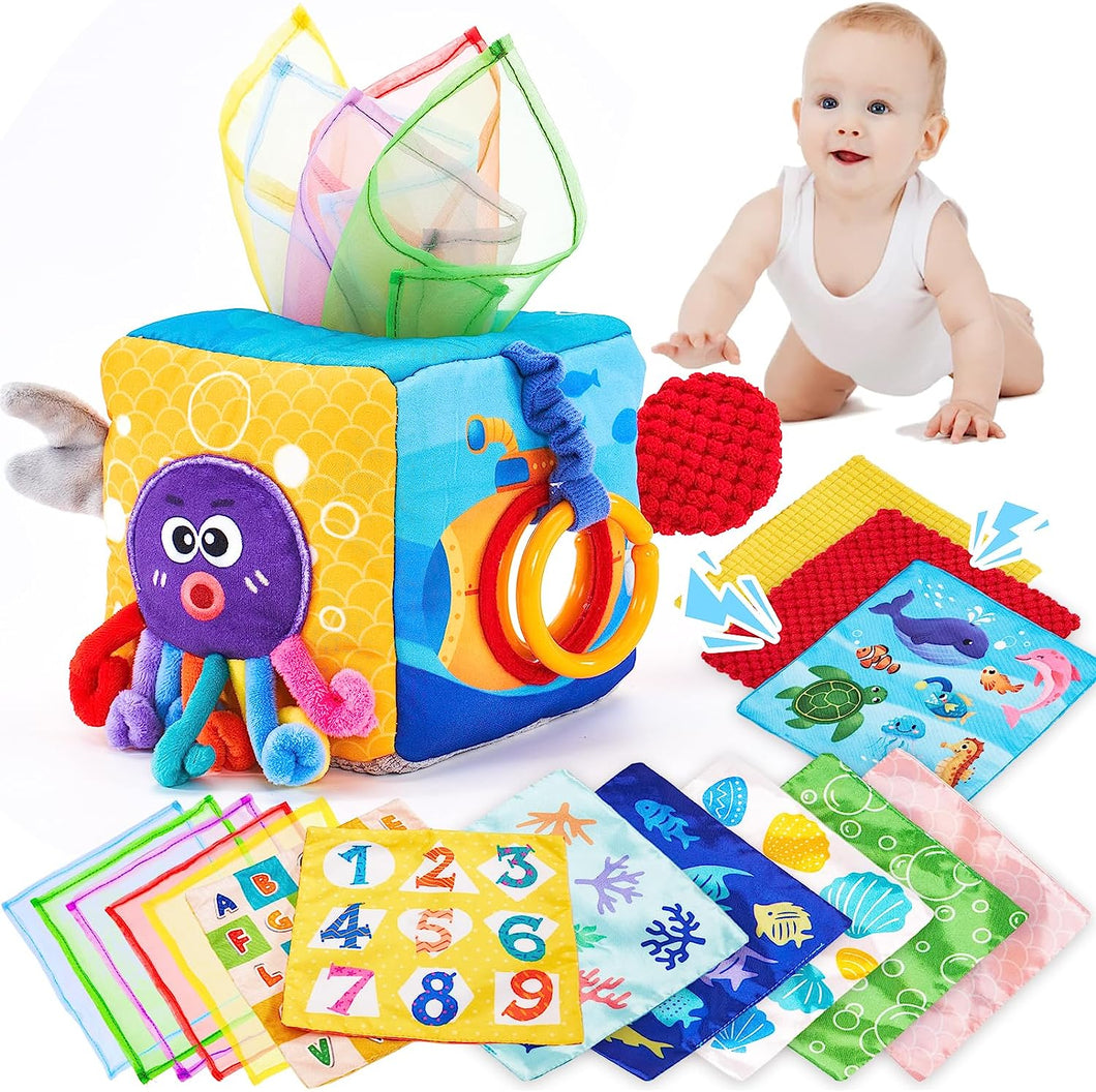 Montessori Baby Tissue Box Toy Baby Toys 6 to 12 Months