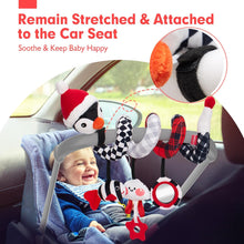 Cargar imagen en el visor de la Galería, Car Seat Toys Penguin for 0-6 Months
