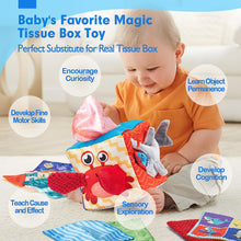 Cargar imagen en el visor de la Galería, Montessori Baby Tissue Box Toy Baby Toys 6 to 12 Months
