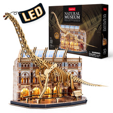 Load image into Gallery viewer, Cubicfun® 3D Puzzle LED Natural Museum Brachiosaurus Kit
