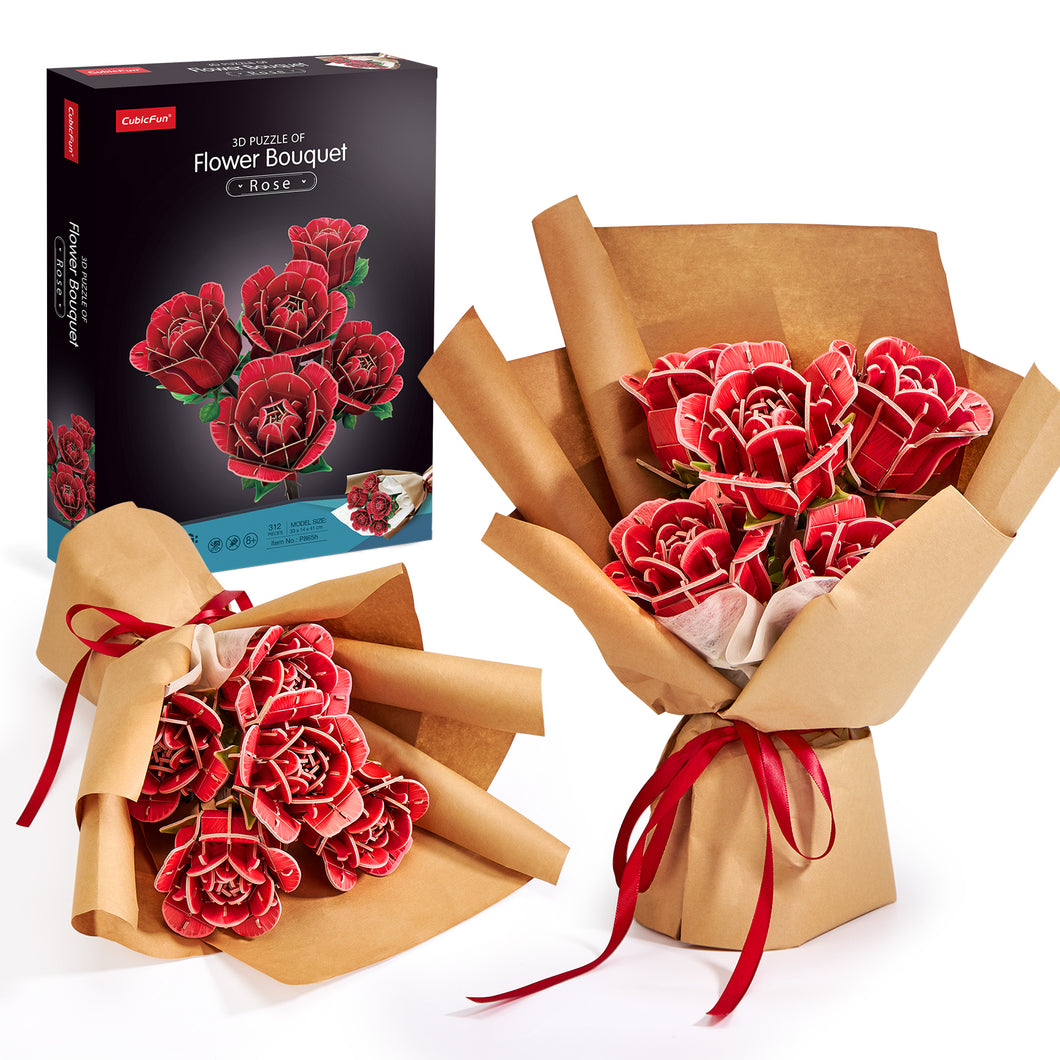 Cubicfun® 3D Puzzle Flower Bouquet - Roses
