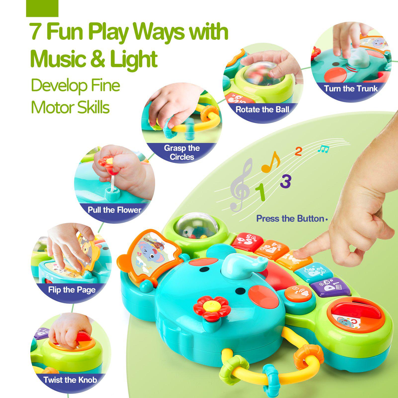 Juguetes para bebés hahaland de 0 a 6 meses, juguetes para bebés, juguetes  para la dentición para bebés de 0 a 6 a 12 meses, juguetes para bebés de 6  meses, juguetes