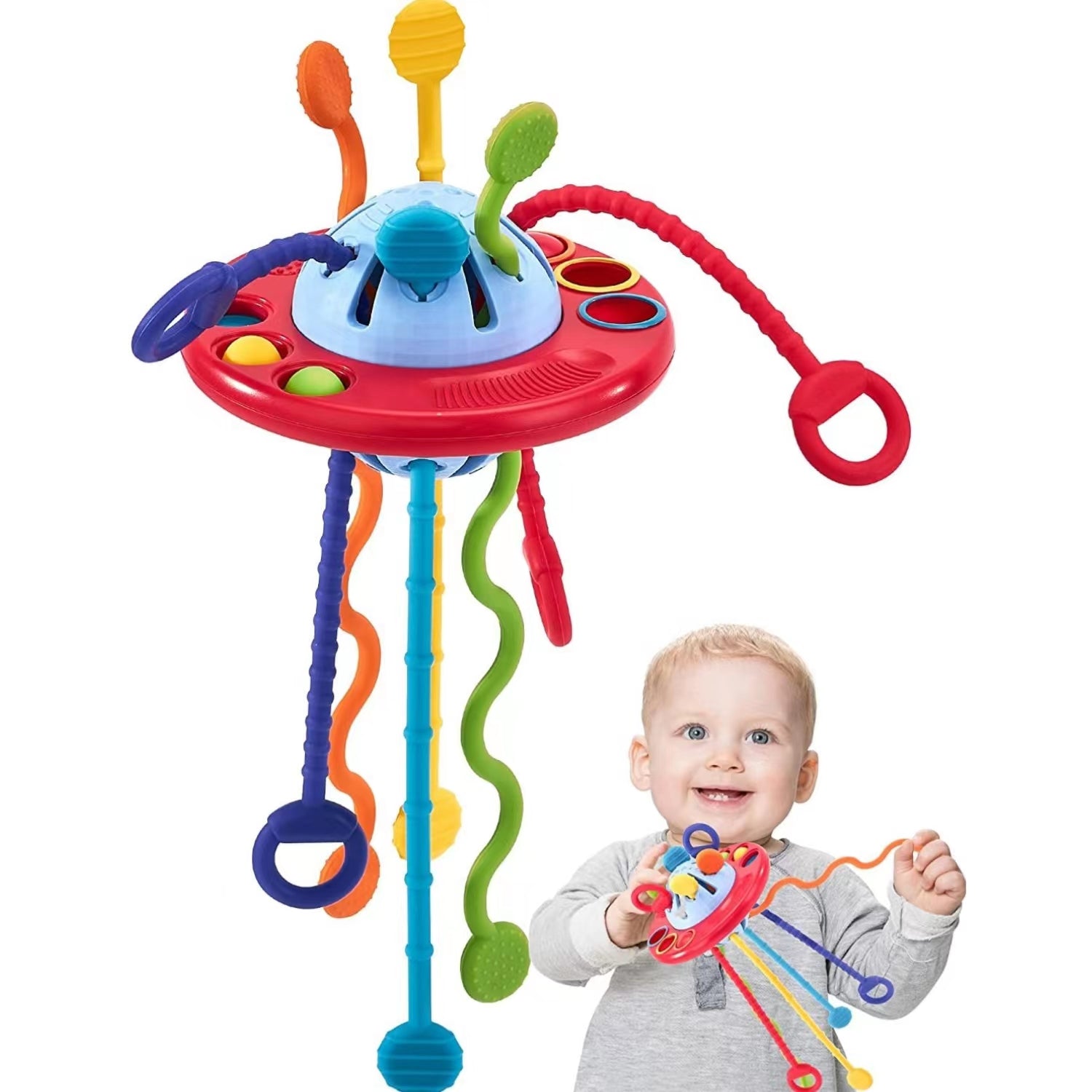 12-18 Months Silicone Pull String Toys – Hahaland