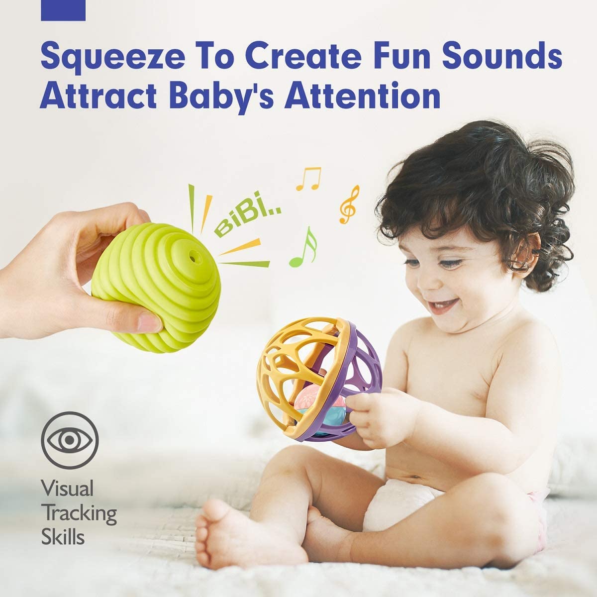 Sensory Balls Baby Toys Multicolor 7 Pcs – Hahaland
