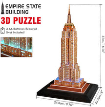Cargar imagen en el visor de la Galería, Rompecabezas 3D Empire State Building Juegos de modelos
