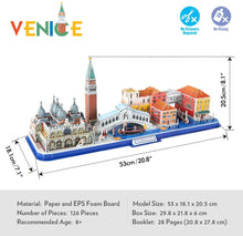 Load image into Gallery viewer, Cubicfun® 3D Puzzle Bavaria Cityline Venice Italy Building
