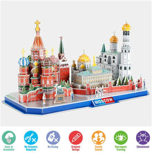 Charger l&#39;image dans la visionneuse de la galerie, Kits de modèles 3D Puzzle Moscou Cityline
