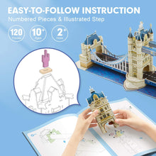 Load image into Gallery viewer, Cubicfun® 3D Puzzles London the Tower Bridge
