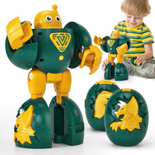 Carica l&#39;immagine nel visualizzatore Galleria, 2 in 1 Take Apart Dinosaur Robot Kids Educational Toys
