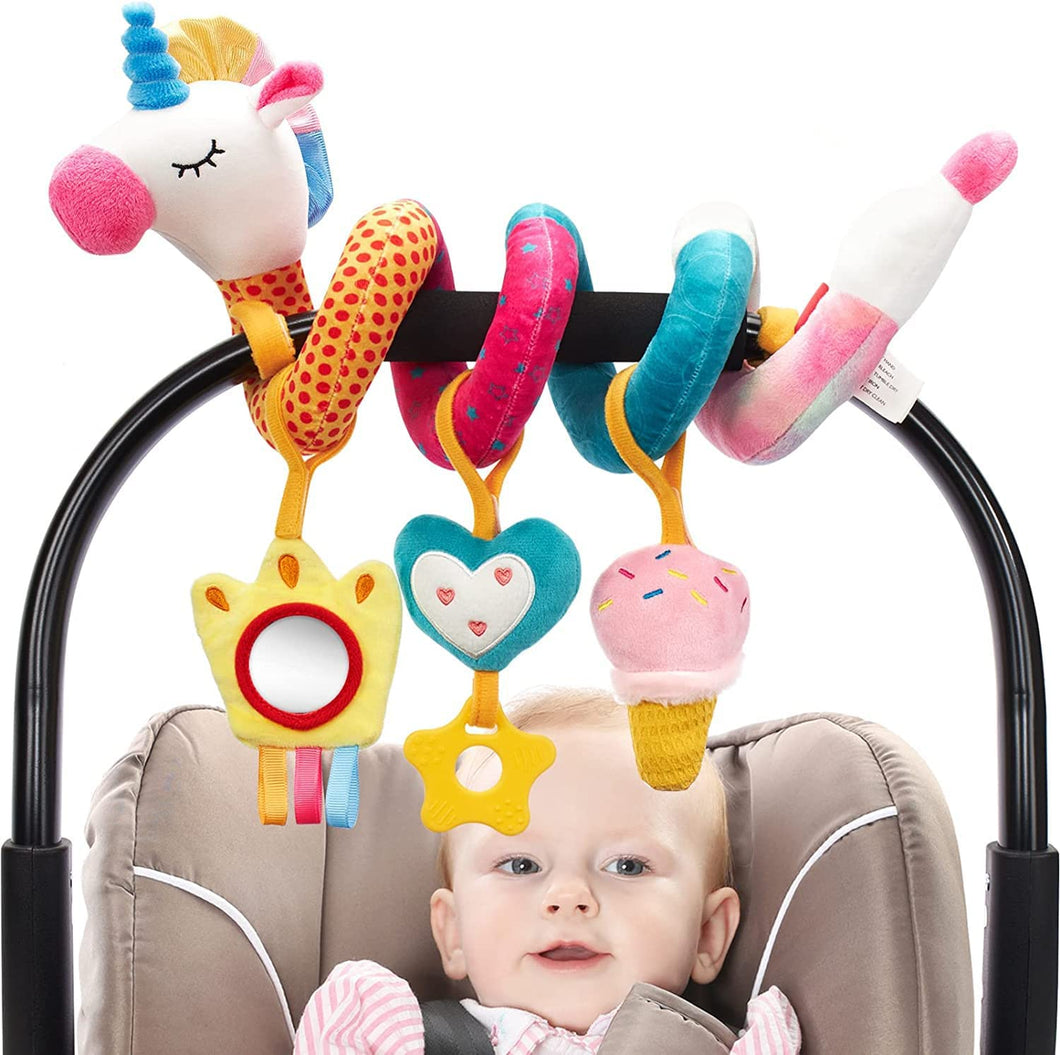 Unicorns Stroller Car Seat Toys for 0-6 Months