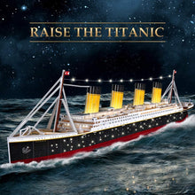 Charger l&#39;image dans la visionneuse de la galerie, 3D Puzzles 34.6&quot; LED Titanic Ship - Hahaland
