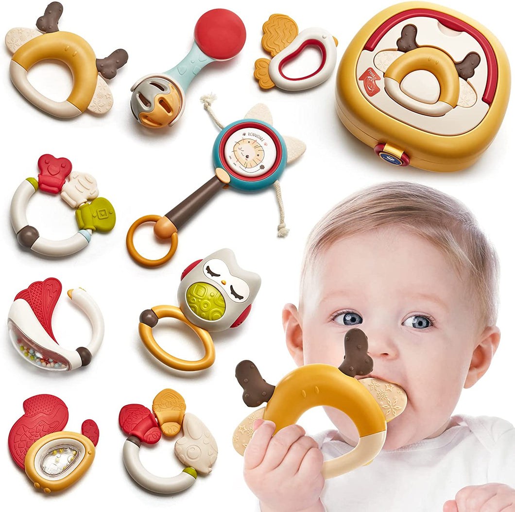 Baby Rattles Toys Set 0-6 Months