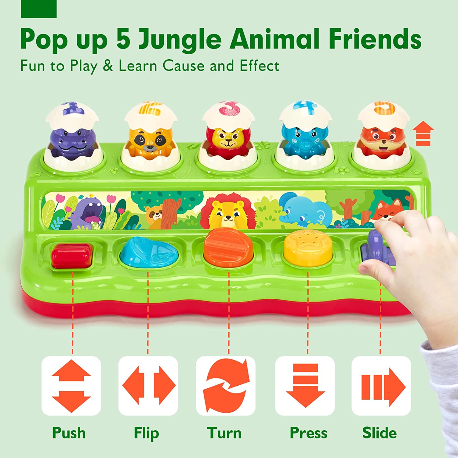 Baby Toys 12-18 Months Pop-up Animal Toys – Hahaland