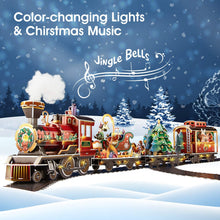 Laden Sie das Bild in den Galerie-Viewer, 3D Puzzles LED Christmas Train Set - Hahaland
