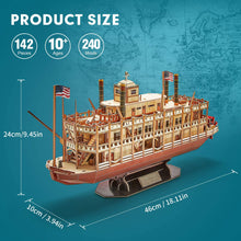 Carica l&#39;immagine nel visualizzatore Galleria, Puzzle 3D US Worldwide Trading Mississippi Steamboat
