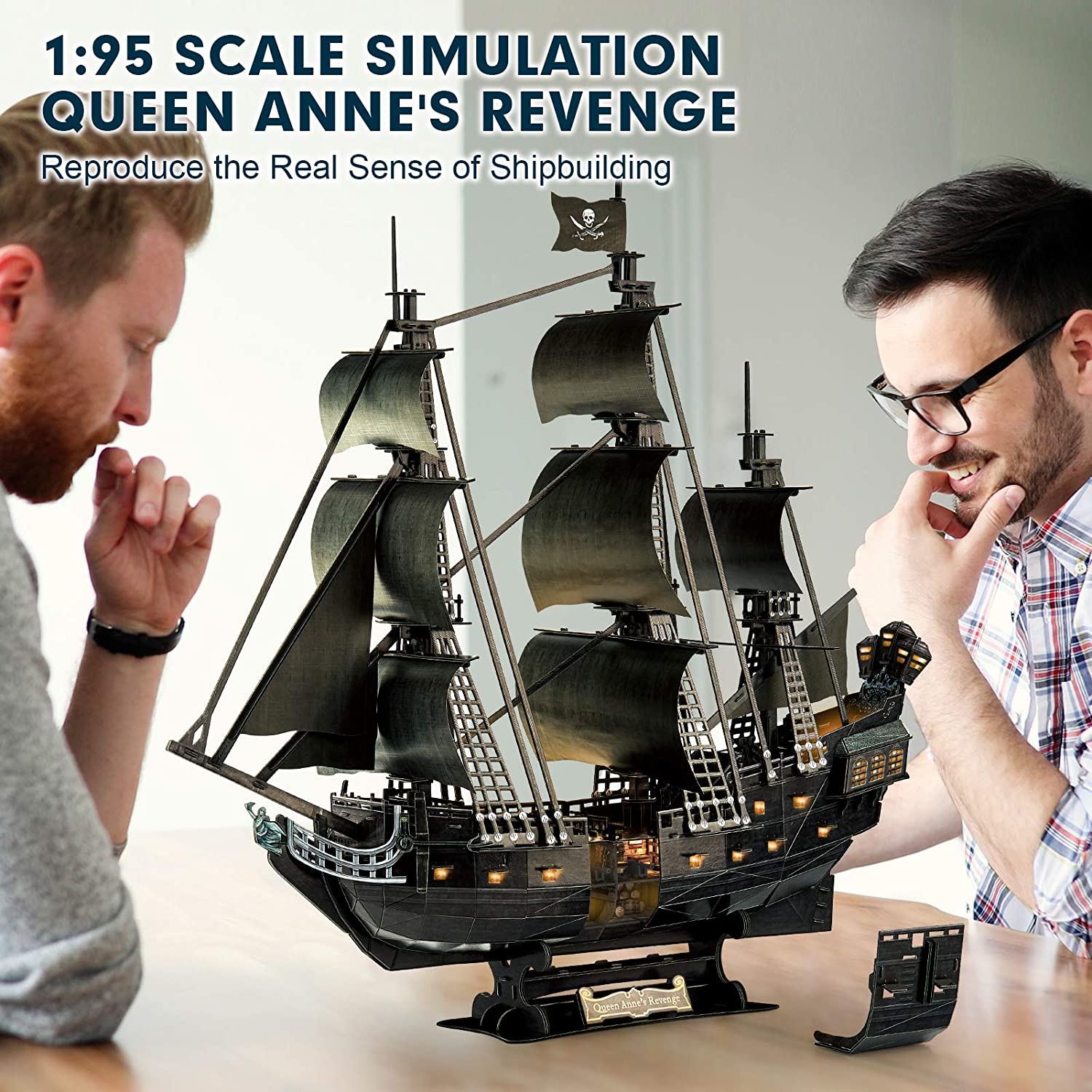 Pirate Ship (Clear) – 3D Crystal Puzzle