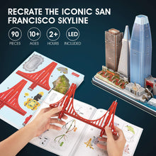 Laden Sie das Bild in den Galerie-Viewer, 3D Puzzles San Francisco Cityline - Hahaland
