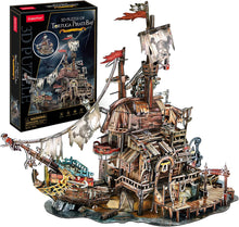 Load image into Gallery viewer, Cubicfun®  3D Puzzle Tortuga Pirate Bay Cool Pirate Shipwreck
