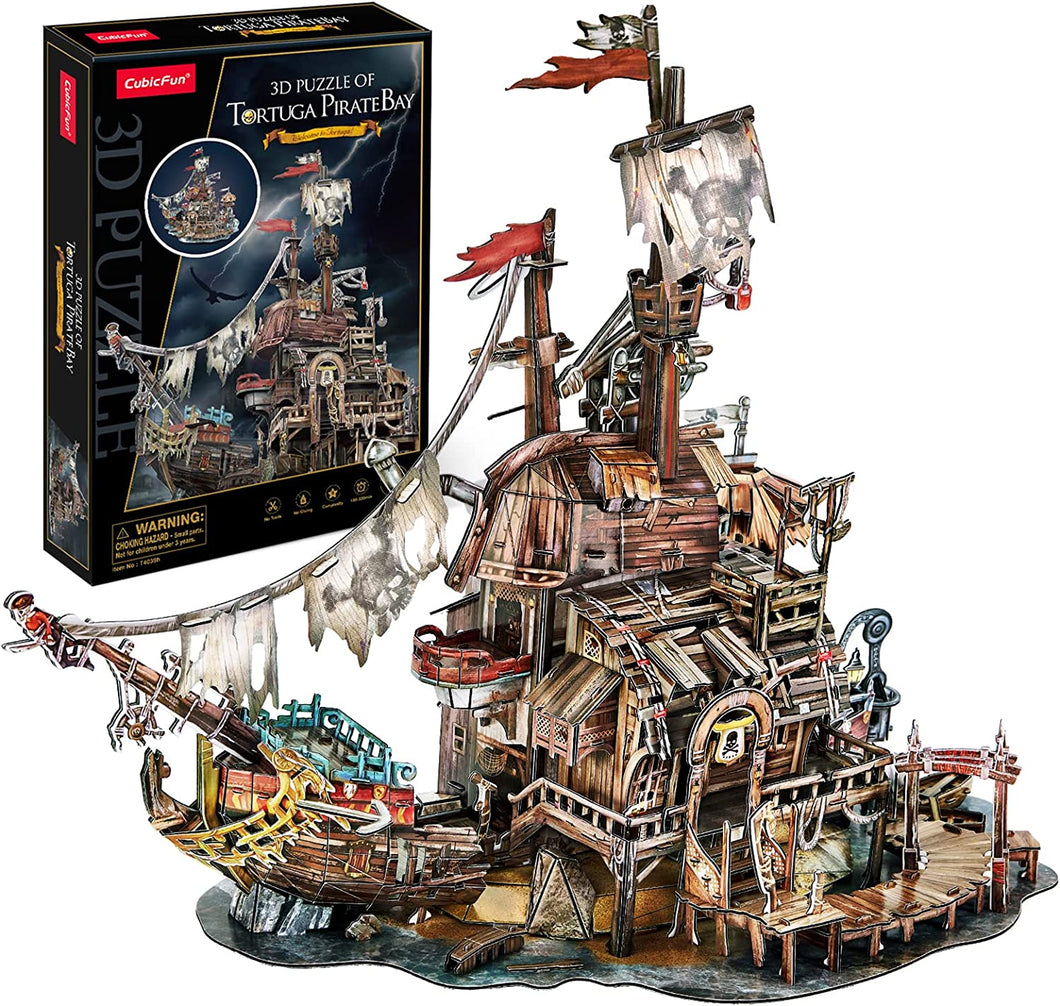 Cubicfun®  3D Puzzle Tortuga Pirate Bay Cool Pirate Shipwreck