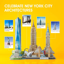 Carica l&#39;immagine nel visualizzatore Galleria, 3D Puzzles Newyork Cityline Architecture - Hahaland
