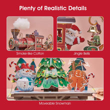 Load image into Gallery viewer, 3D Puzzles LED Christmas Train Set - Hahaland

