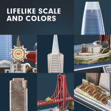 Carica l&#39;immagine nel visualizzatore Galleria, 3D Puzzles San Francisco Cityline - Hahaland
