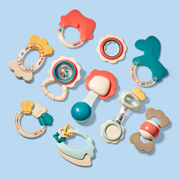 Baby Rattle Teething Toys with Box Hahaland