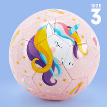 Laden Sie das Bild in den Galerie-Viewer, Hahaland soccer ball size 3 for girl unicorn
