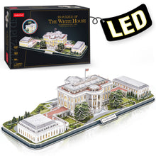 Load image into Gallery viewer, Cubicfun® 3d Puzzles LED Rotatable White House
