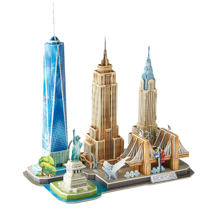 3D Puzzles Newyork Cityline Architecture - Hahaland