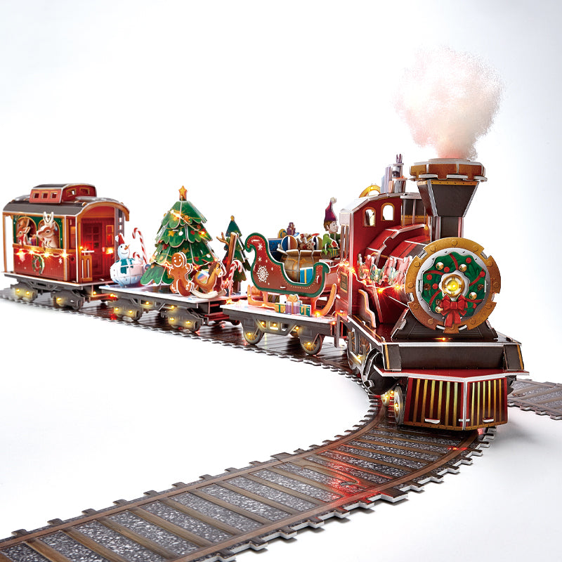 3D Puzzles LED Christmas Train Set - Hahaland