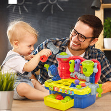 Load image into Gallery viewer, Music Light Workbench for Baby Toys
